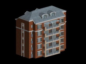 city residential garden villa office building design - 139 3D Model