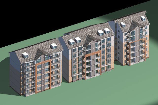city residential garden villa office building design - 140 3D Model .c4d .max .obj .3ds .fbx .stl .blend 