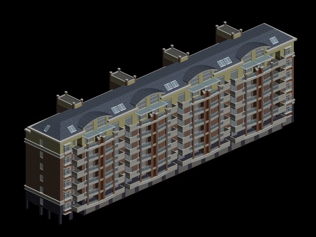 city residential garden villa office building design - 146 3D 모델 .c4d .max .obj .3ds .fbx .stl .blend 
