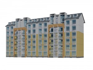 city residential garden villa office building design - 147 3D Model