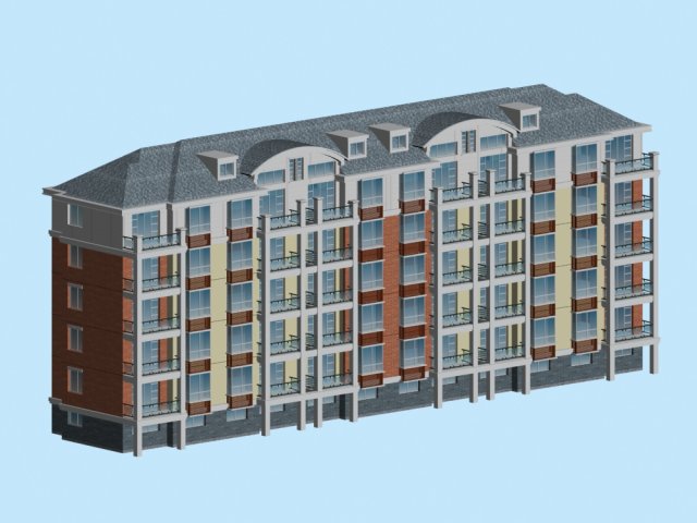 city residential garden villa office building design - 150 3D Модель .c4d .max .obj .3ds .fbx .stl .blend 