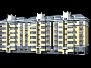 şehir konut bah&ccedil;e villa ofis binası tasarımı - 151 3D Model