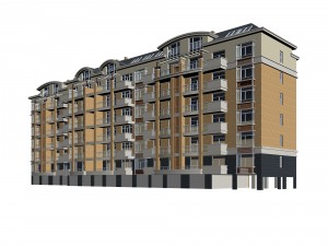 city residential garden villa office building design - 152 3D Model