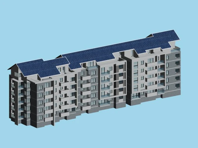 city residential garden villa office building design - 153 3D Model .c4d .max .obj .3ds .fbx .stl .blend 