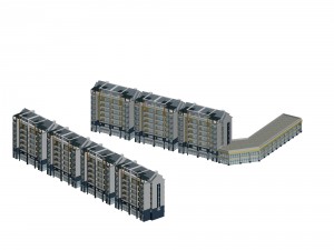 city residential garden villa office building design - 154 3D Model