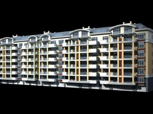 city residential garden villa office building design - 156 3D Model