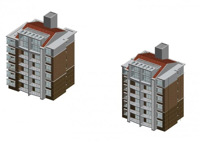 city residential garden villa office building design - 157 3D Model .c4d .max .obj .3ds .fbx .stl .blend 