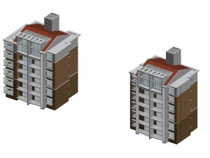 city residential garden villa office building design - 157 3D Модель