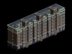 şehir konut bah&ccedil;e villa ofis binası tasarımı - 158 3D Model