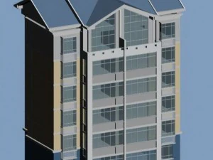 city residential garden villa office building design - 160 3D Model