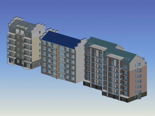 city residential garden villa office building design - 162 3D Model .c4d .max .obj .3ds .fbx .stl .blend