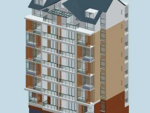 city residential garden villa office building design - 164 3D Model