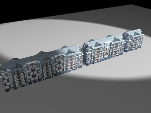 city residential garden villa office building design - 168 3D Model