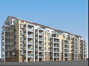 city residential garden villa office building design - 170 3D मॉडल