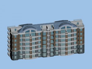 city residential garden villa office building design - 175 Model 3D