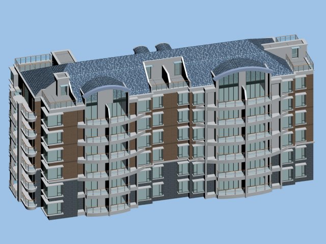 city residential garden villa office building design - 176 Modelo 3D .c4d .max .obj .3ds .fbx .stl .blend