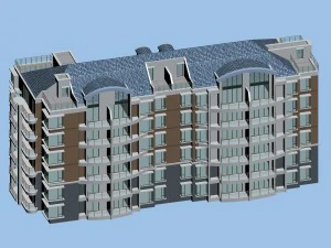 şehir konut bah&ccedil;e villa ofis binası tasarımı - 176 3D Model