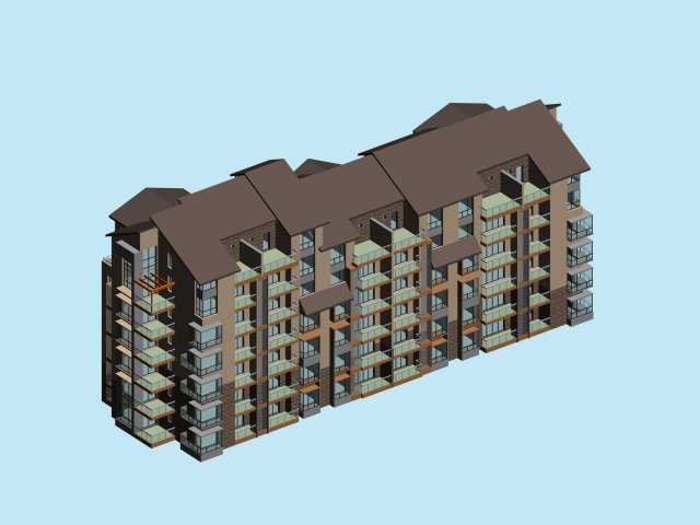 city residential garden villa office building design - 177 3D Модель .c4d .max .obj .3ds .fbx .stl .blend
