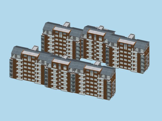 city residential garden villa office building design - 178 3D 모델 .c4d .max .obj .3ds .fbx .stl .blend 