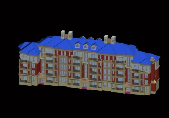 city residential garden villa office building design - 179 3D Model .c4d .max .obj .3ds .fbx .stl .blend 