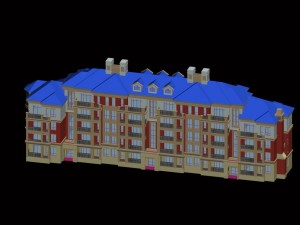 city residential garden villa office building design - 179 3D Модель