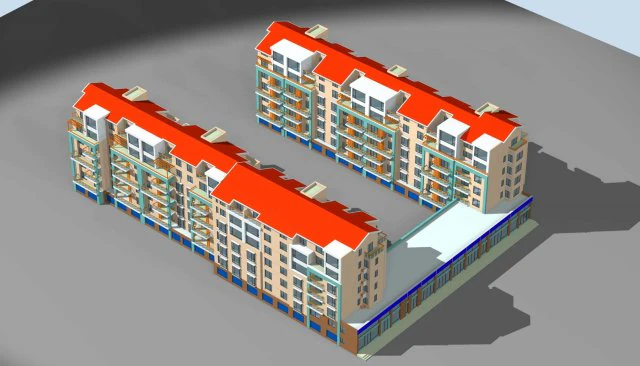 міська житлова садова вілла проект офісної будівлі - 181 3D Модель .c4d .max .obj .3ds .fbx .stl .blend 