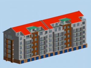 city residential garden villa office building design - 183 3D Модель