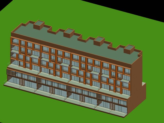 city residential garden villa office building design - 184 3D 模型 .c4d .max .obj .3ds .fbx .stl .blend 