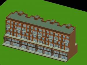 city residential garden villa office building design - 184 Model 3D