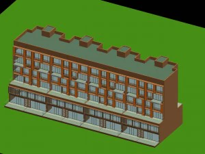 city residential garden villa office building design - 184 3D Model