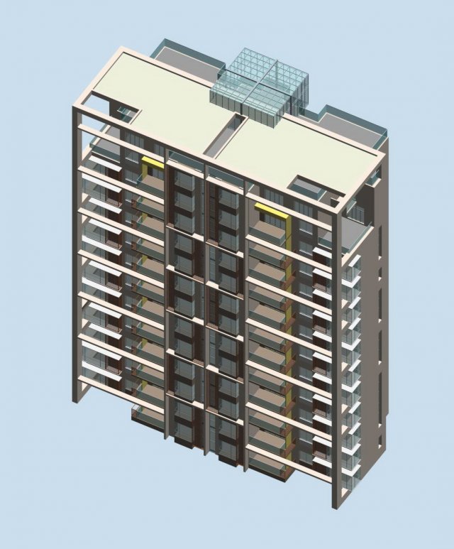city residential garden villa office building design - 185 3D Model .c4d .max .obj .3ds .fbx .stl .blend 