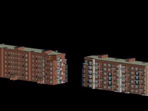desain gedung perkantoran vila taman perumahan kota - 188 Model 3D