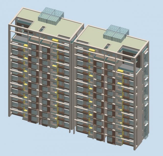 city residential garden villa office building design - 189 Modelo 3D .c4d .max .obj .3ds .fbx .stl .blend 