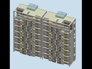 desain gedung perkantoran vila taman perumahan kota - 189 Model 3D