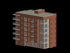 city residential garden villa office building design - 190 3D Model