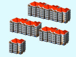 city residential garden villa office building design - 192 3D Model