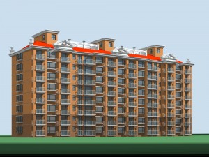 city residential garden villa office building design - 194 3D मॉडल