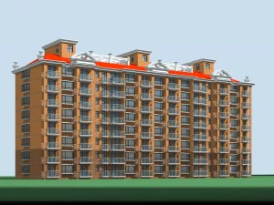 city residential garden villa office building design - 194 3D Model
