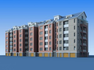 city residential garden villa office building design - 195 3D Model