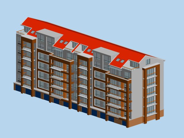 city residential garden villa office building design - 197 3D Модель .c4d .max .obj .3ds .fbx .stl .blend 