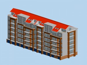 city residential garden villa office building design - 197 3D-Modell