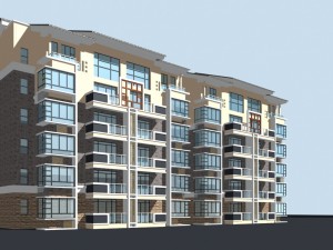 city residential garden villa office building design - 198 3D Model