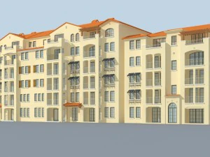 city residential garden villa office building design - 199 3D Model