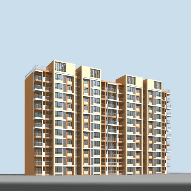 city residential garden villa office building design - 203 3D Model .c4d .max .obj .3ds .fbx .stl .blend 