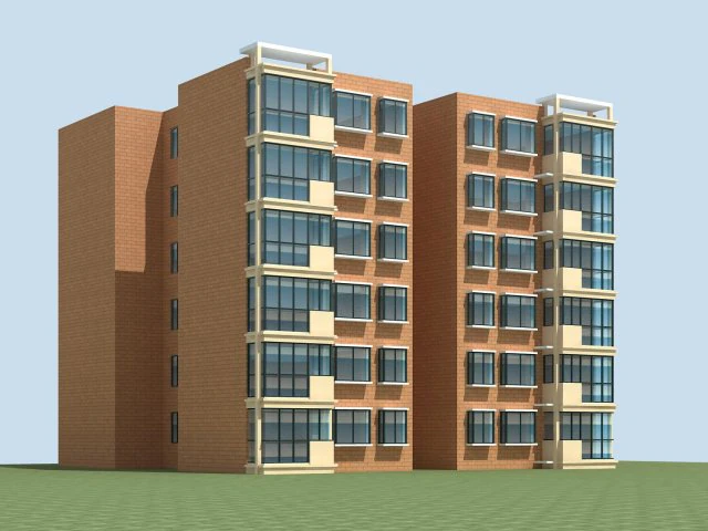 city residential garden villa office building design - 204 3D Model .c4d .max .obj .3ds .fbx .stl .blend 