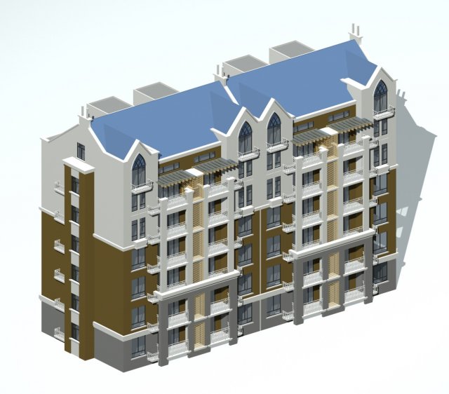 city residential garden villa office building design - 208 3D 模型 .c4d .max .obj .3ds .fbx .stl .blend 