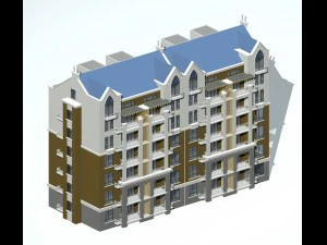 city residential garden villa office building design - 208 3D Model