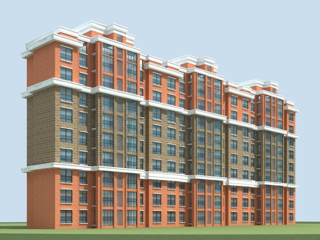 city residential garden villa office building design - 212 3D Model .c4d .max .obj .3ds .fbx .stl .blend 