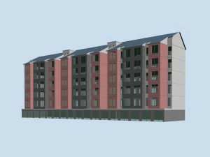 Проект городского жилого сада, виллы, офисного здания - 215 3D Модель