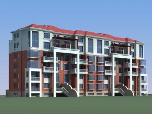 city residential garden villa office building design - 217 3D Модель